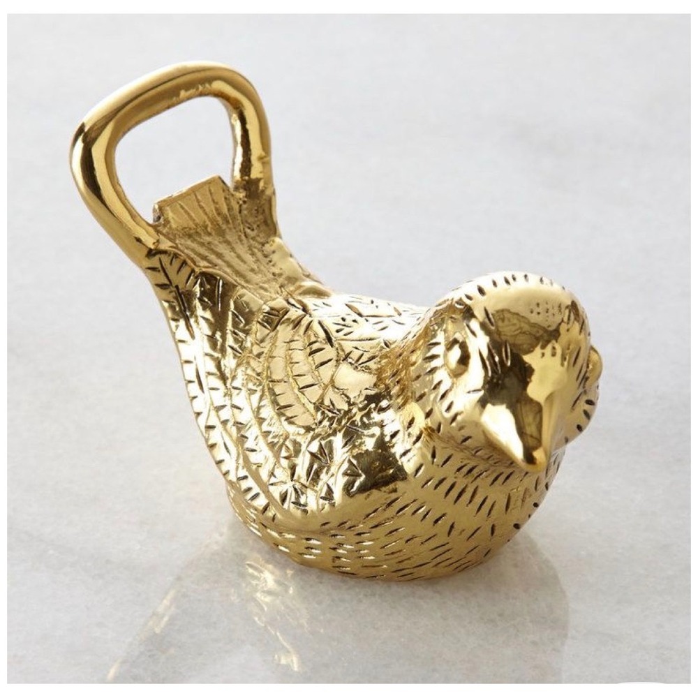AERIN Little Bird Brass/Gold Bottle Opener